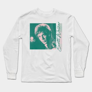 Scott Walker /2 Retro Aesthetic Fan Design Long Sleeve T-Shirt